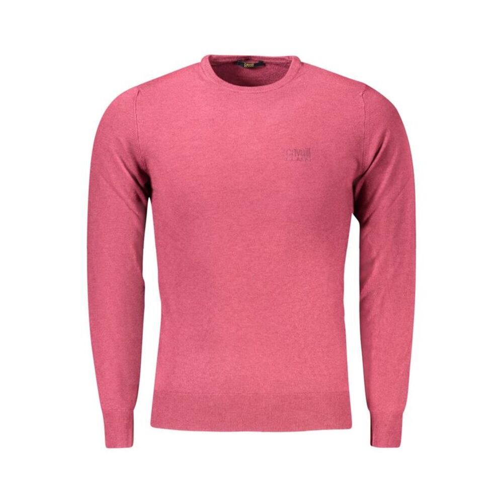 Cavalli Class Rosso Viscose Men Men's Sweater